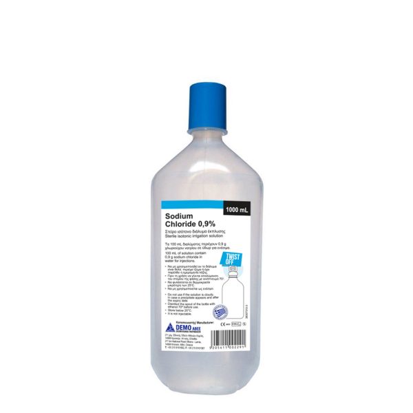 Sodium Chloride 0,9 for rinsing DEMO S.A. Supplements Products